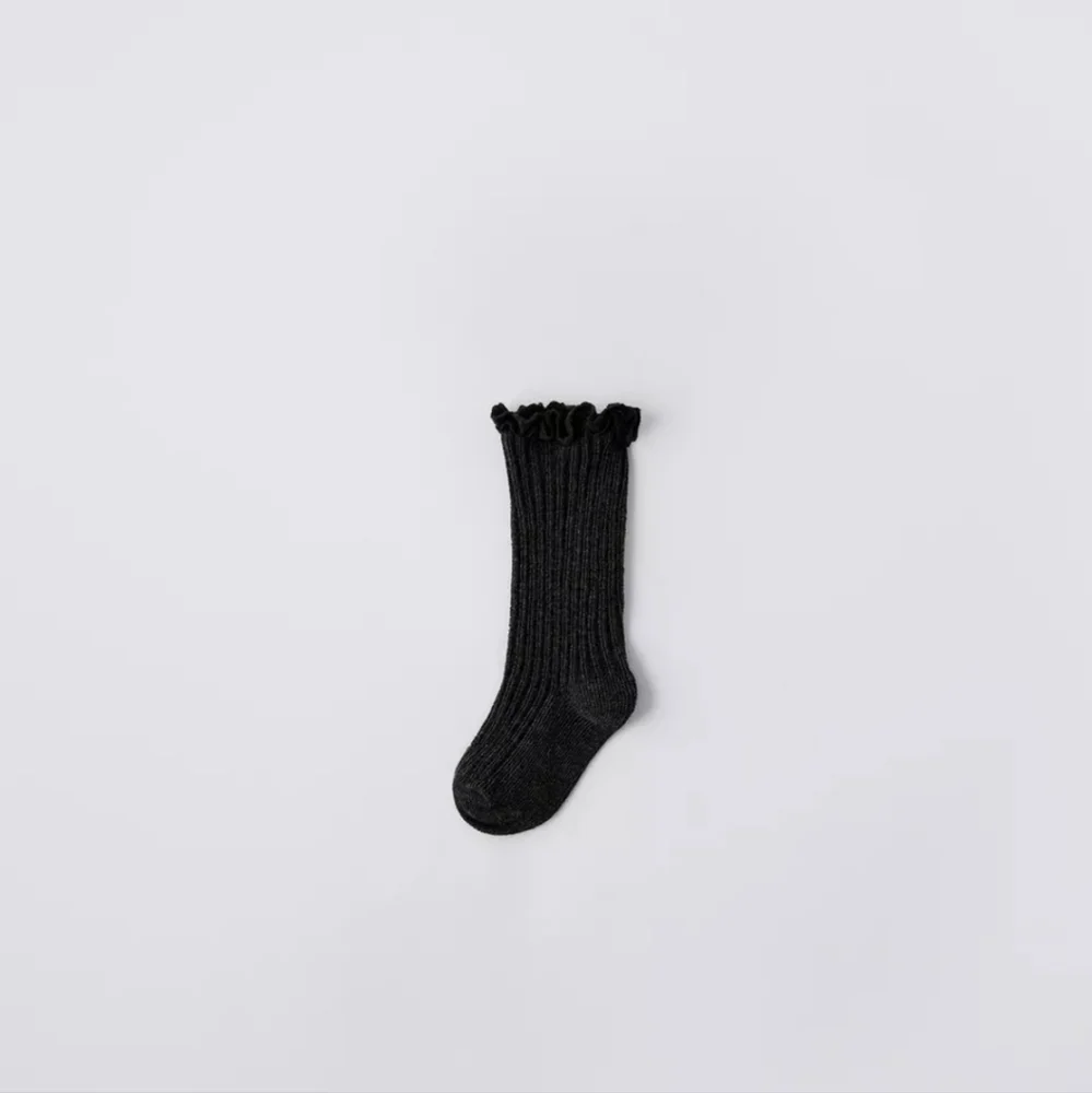 Nwt! Zara Kids Baby Girl Lace Trim Knee High Socks
